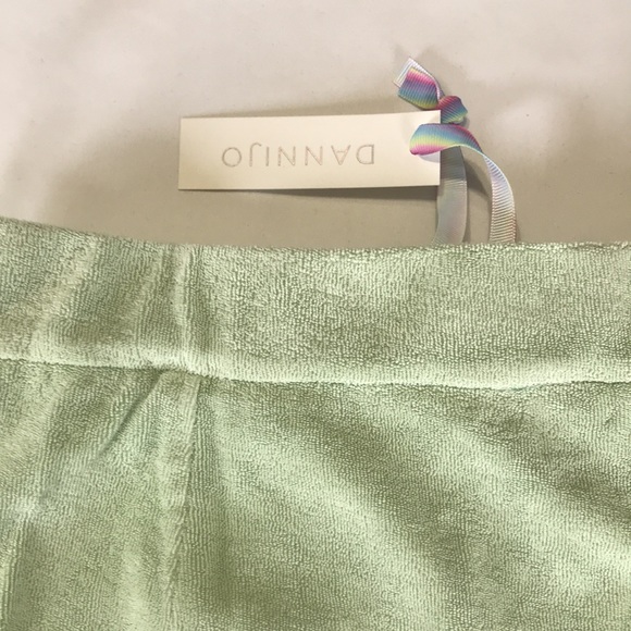 Dannijo Terry Wrap Skirt in Canary Green size XS NWT - Picture 7 of 11